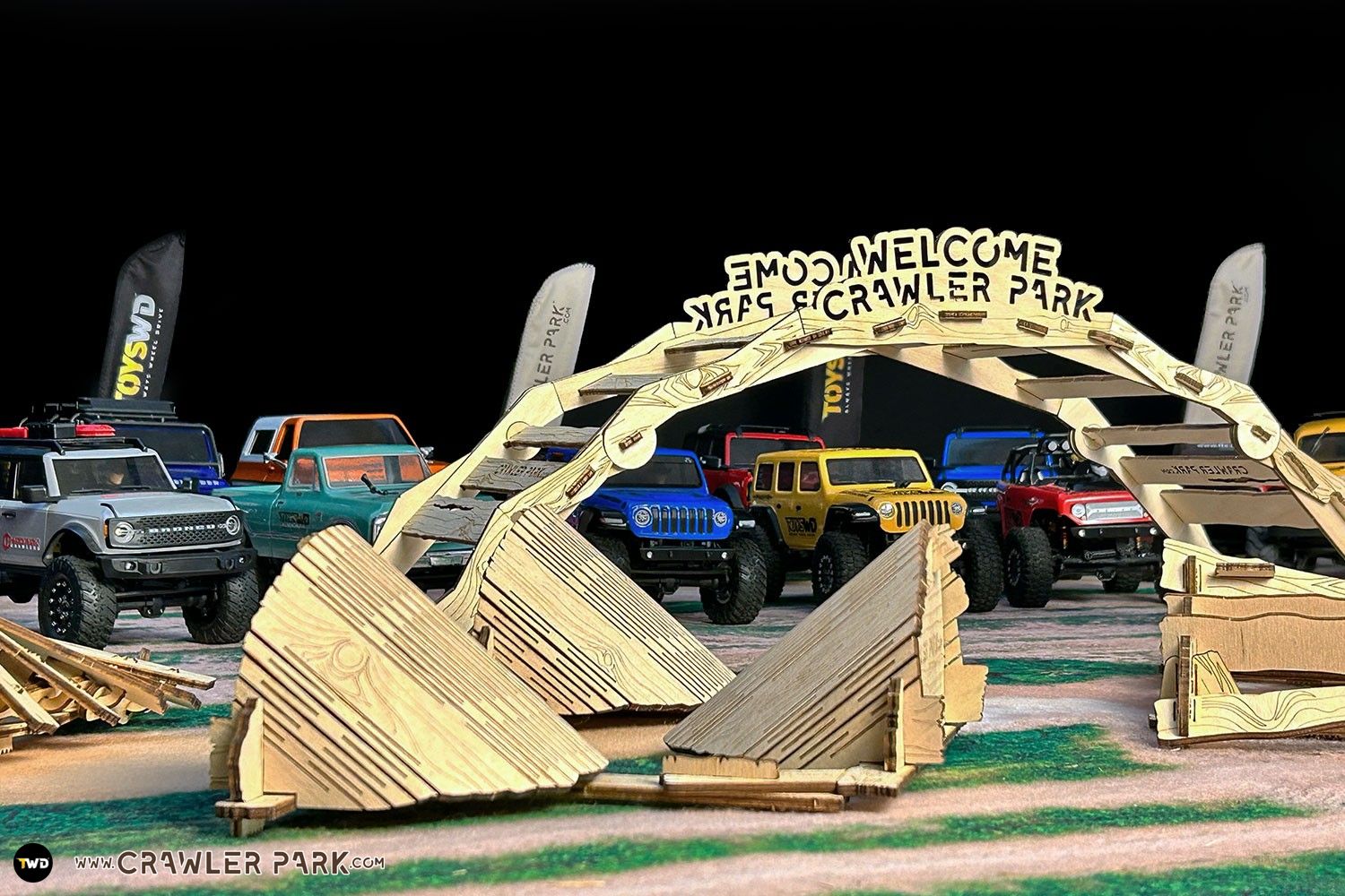 HOME KIT of 3 obstacles for RC Crawler Park course 1/24 & 1/18 scale