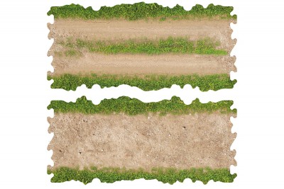 2x Dirt and grass straights...