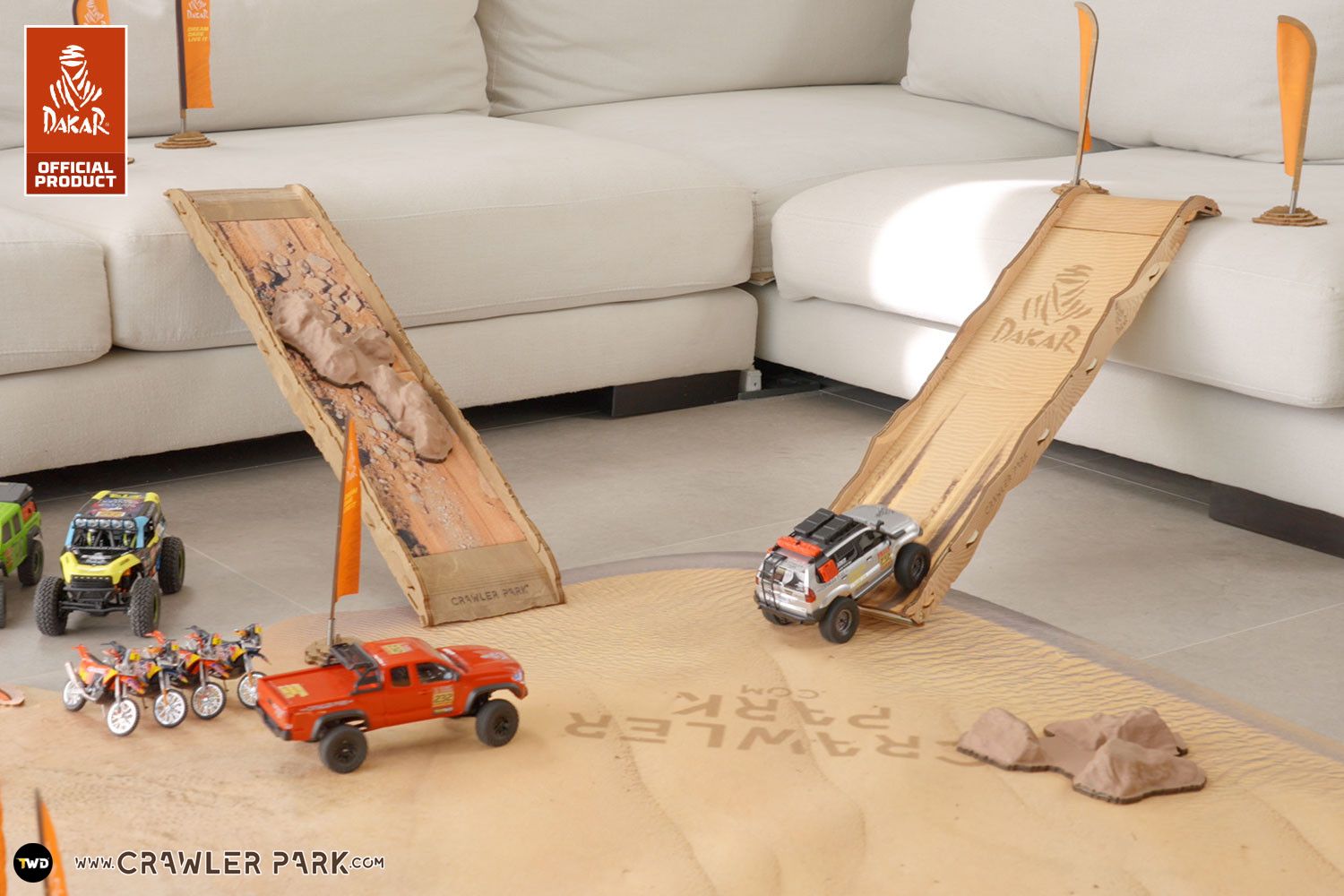 Dakar Dune Climb Ramp | Modular Ramp for 1/24 and 1/18 RC Crawlers