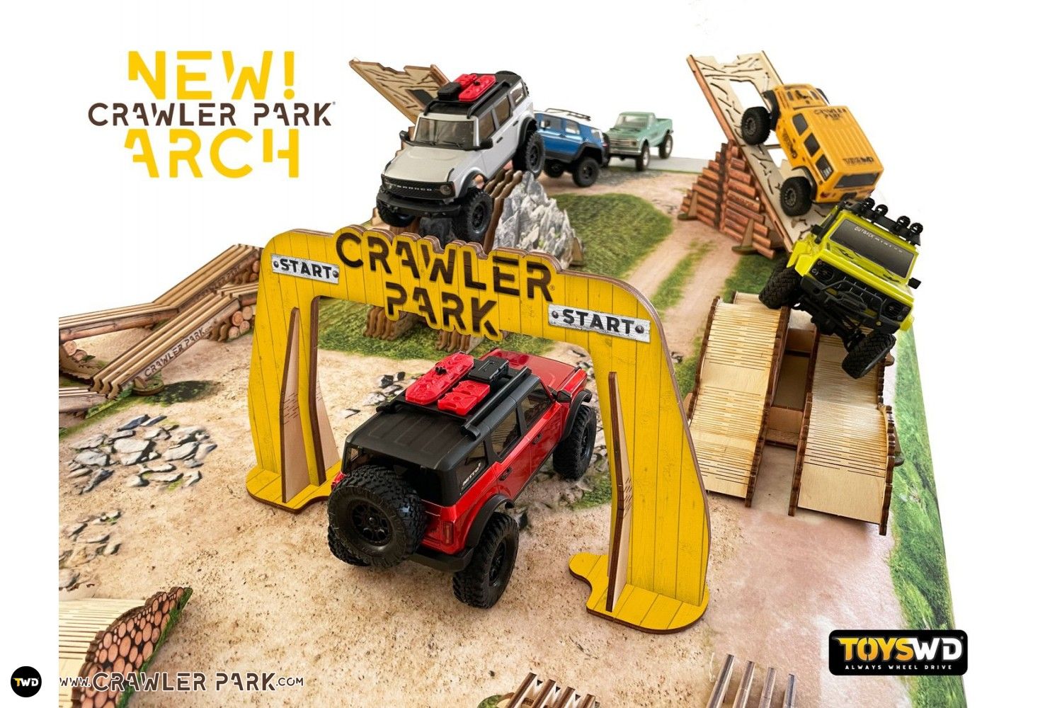 Ejes Cruzados OBSTACULO PARA CIRCUITO CRAWLER RC EJES CRUZADOS 1/24